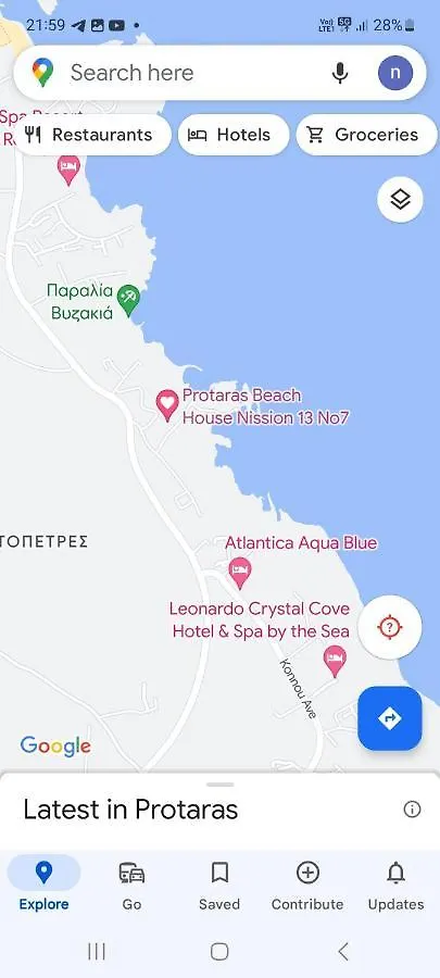 Semesterbostad Cyprus Protaras Green Bay Beach House Located Behind Thalassa Apartments Protaras